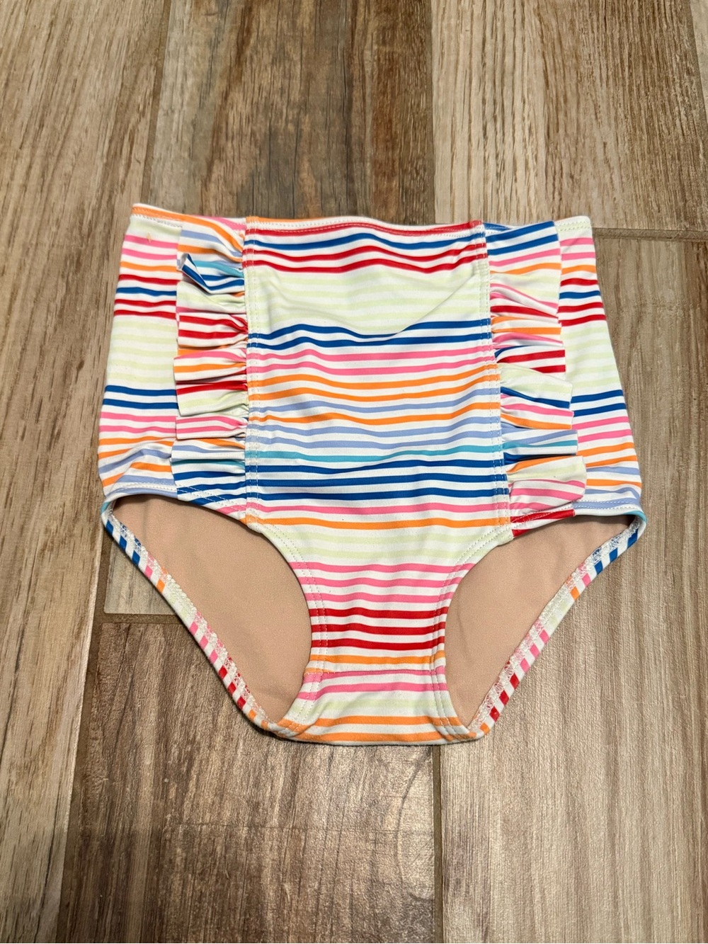 Kortni Jeane Mini Strips Down in Front Ruffle Swim Bottoms